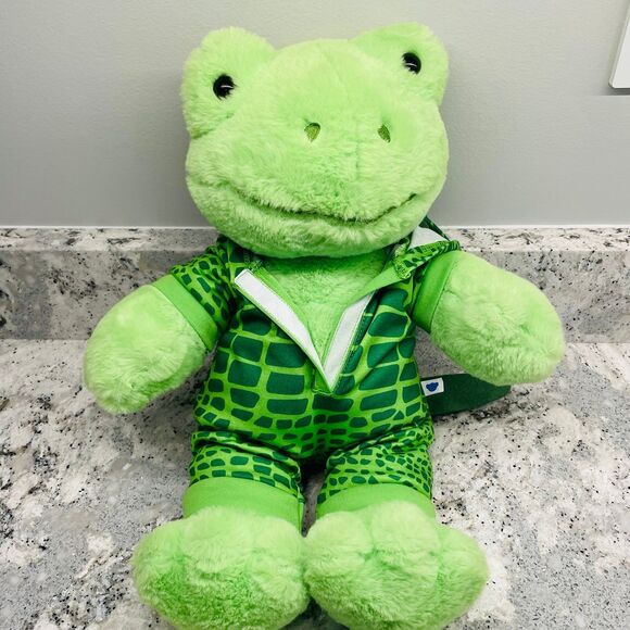 Build A Bear Plush Stuffed Spring Green Frog 9n Dinosaur Dragon Costume - Picture 5 of 7